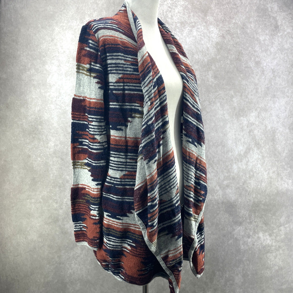 Lucky Brand Sweaters - Lucky Brand Women's L Cardigan Aztec Southwestern Open Front Sweater Draped